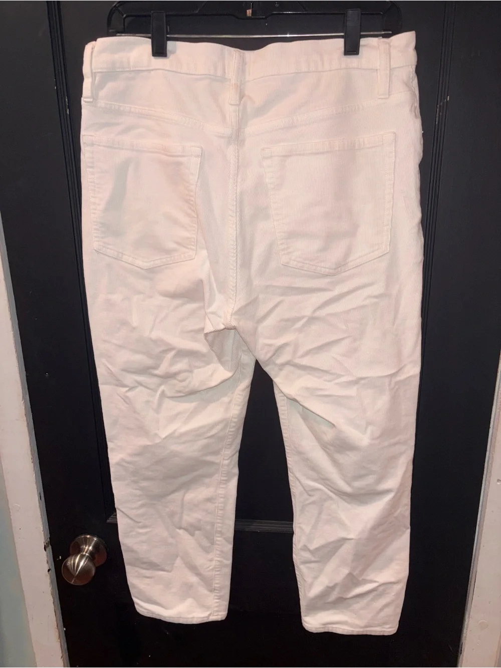 J.Crew Vintage Straight 9” White Corduroy Pants 31 Petite Re-Imagined